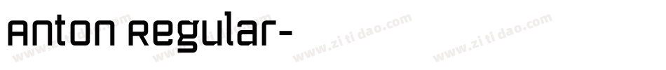 Anton Regular字体转换